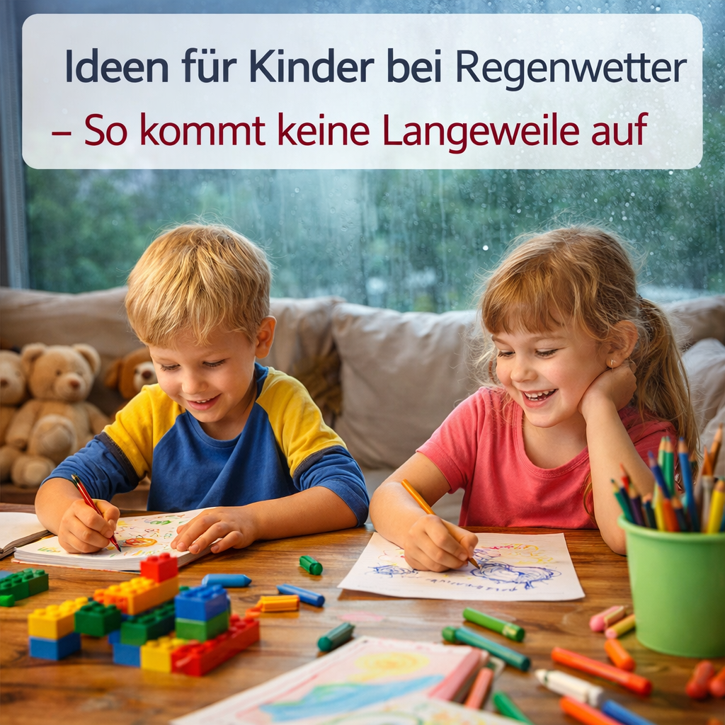 Ideen für Kinder bei Regenwetter – So kommt keine Langeweile auf