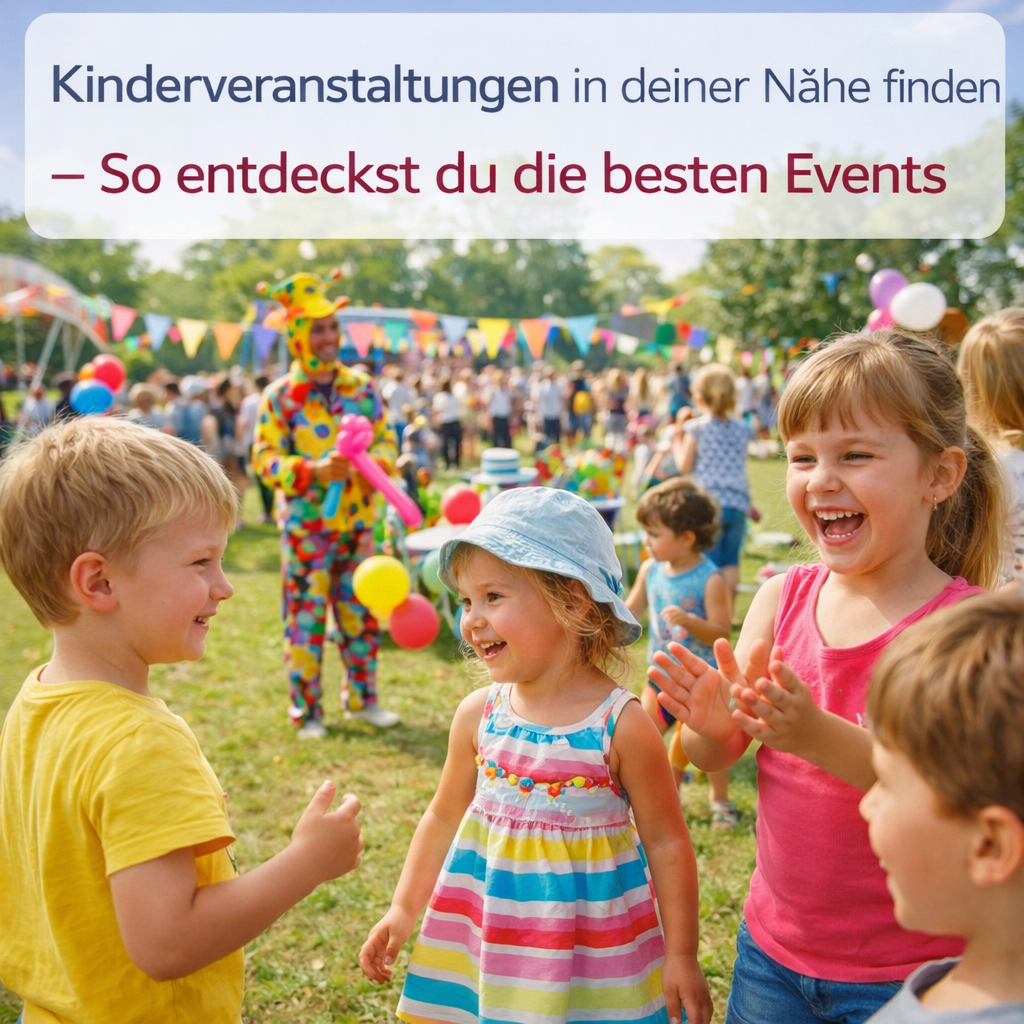 Kinderveranstaltungen in deiner Nähe finden – So entdeckst du die besten Events