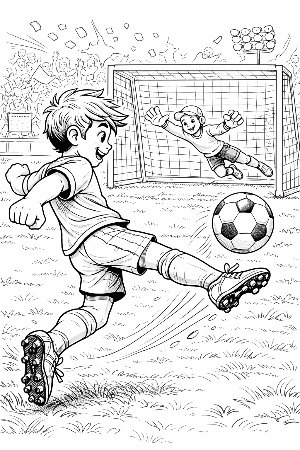 Mein großes Fußball Malbuch - Über 50 spannende Fußball-Motive & kreative Mitmachseiten