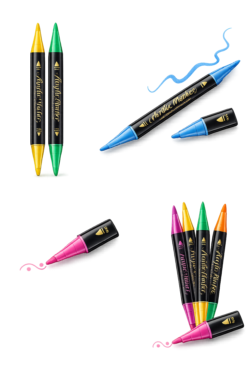 Acrylmarker Set – 24 Farben für kreativen Malspaß