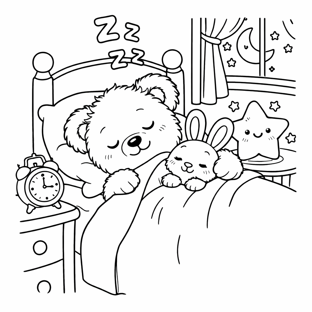 Mein Teddybär Flauschi Malbuch -Niedliche Ausmalbilder für kleine Künstler ab 3 Jahren