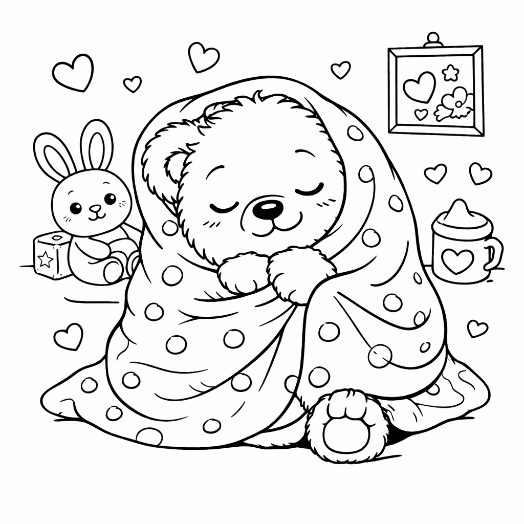 Mein Teddybär Flauschi Malbuch -Niedliche Ausmalbilder für kleine Künstler ab 3 Jahren