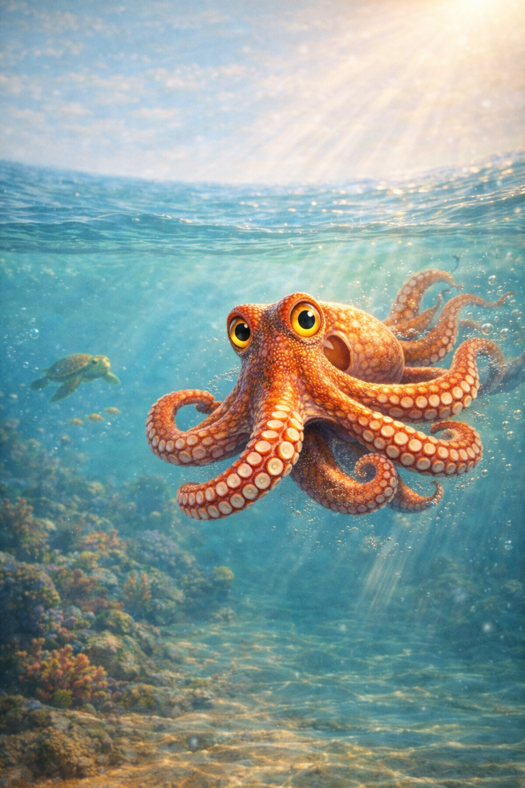 Carlson der kleine Tintenfisch -Eine liebevolle Bildergeschichte über Mut Freundschaft und innere Stärke