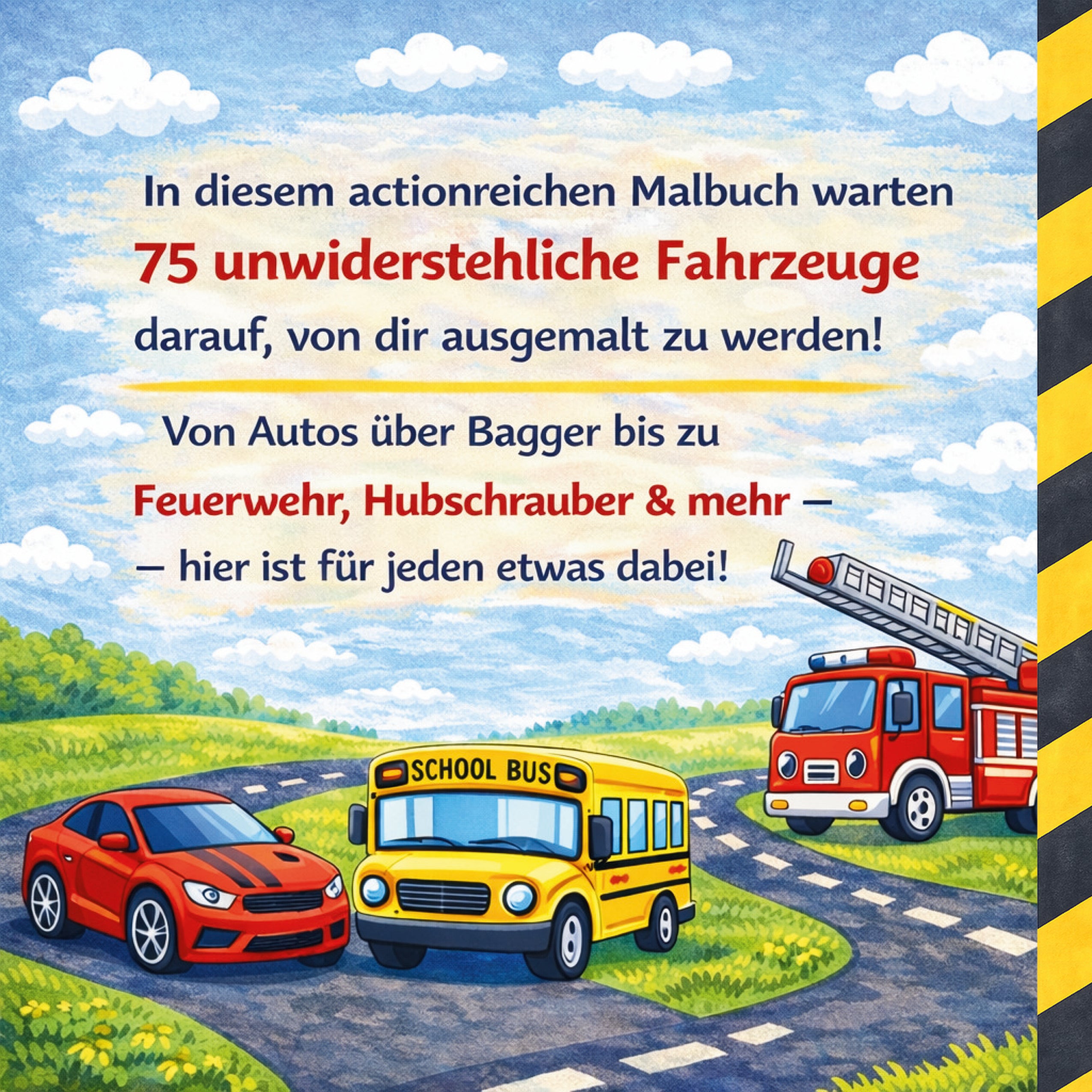Kleine Fahrzeuge - Große Malspaß
