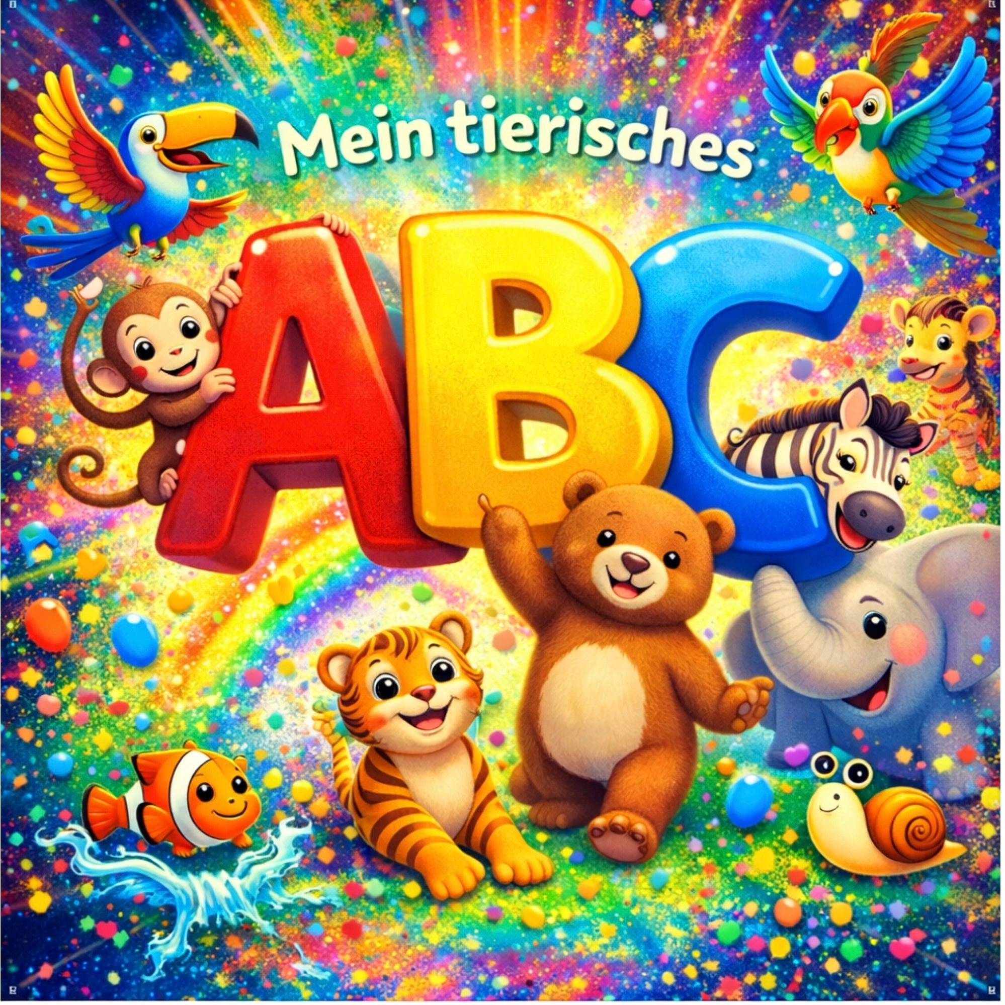 Mein tierisches ABC – Das große Alphabet-Malbuch mit Tieren von A bis Z