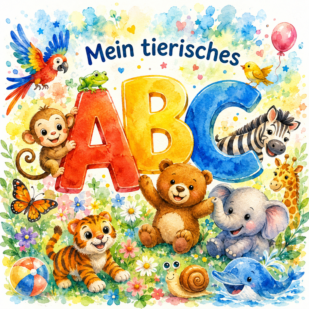 My Animal ABC – The Big Alphabet Coloring Book with Animals from A to Z
