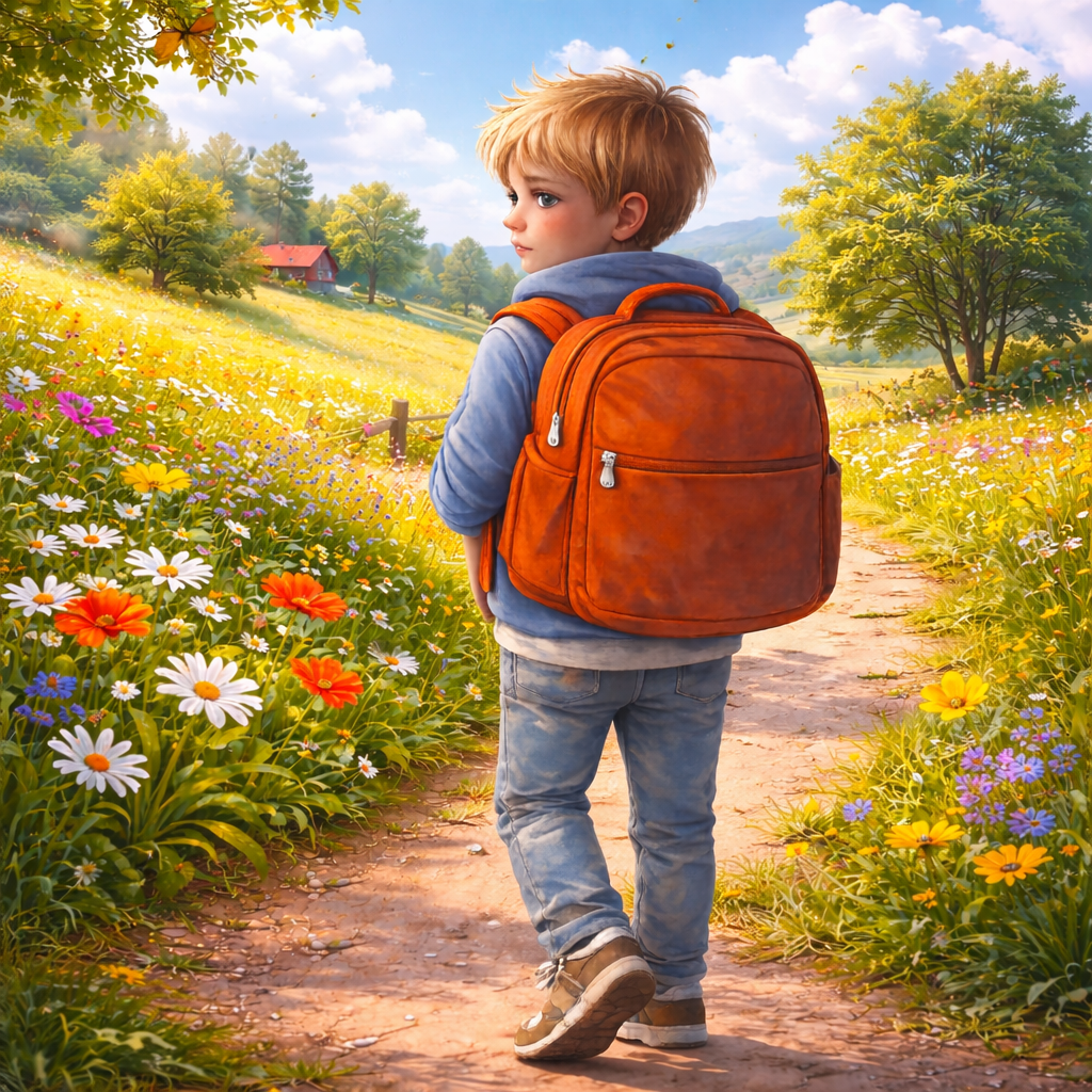 Tim, the Dress in the Backpack - A story about courage, friendship and being different