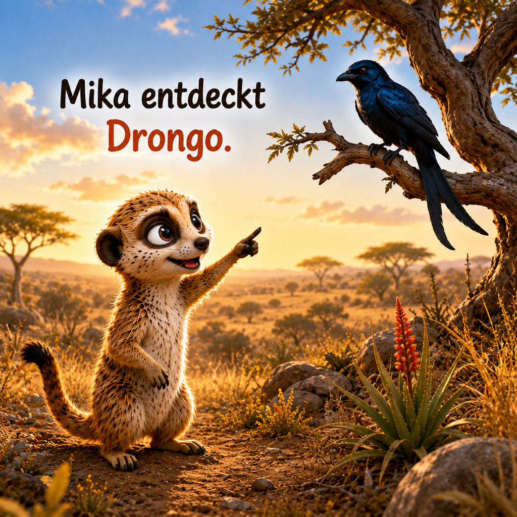 Drongo, die Erdmännchen und das große Wüstengeheimnis