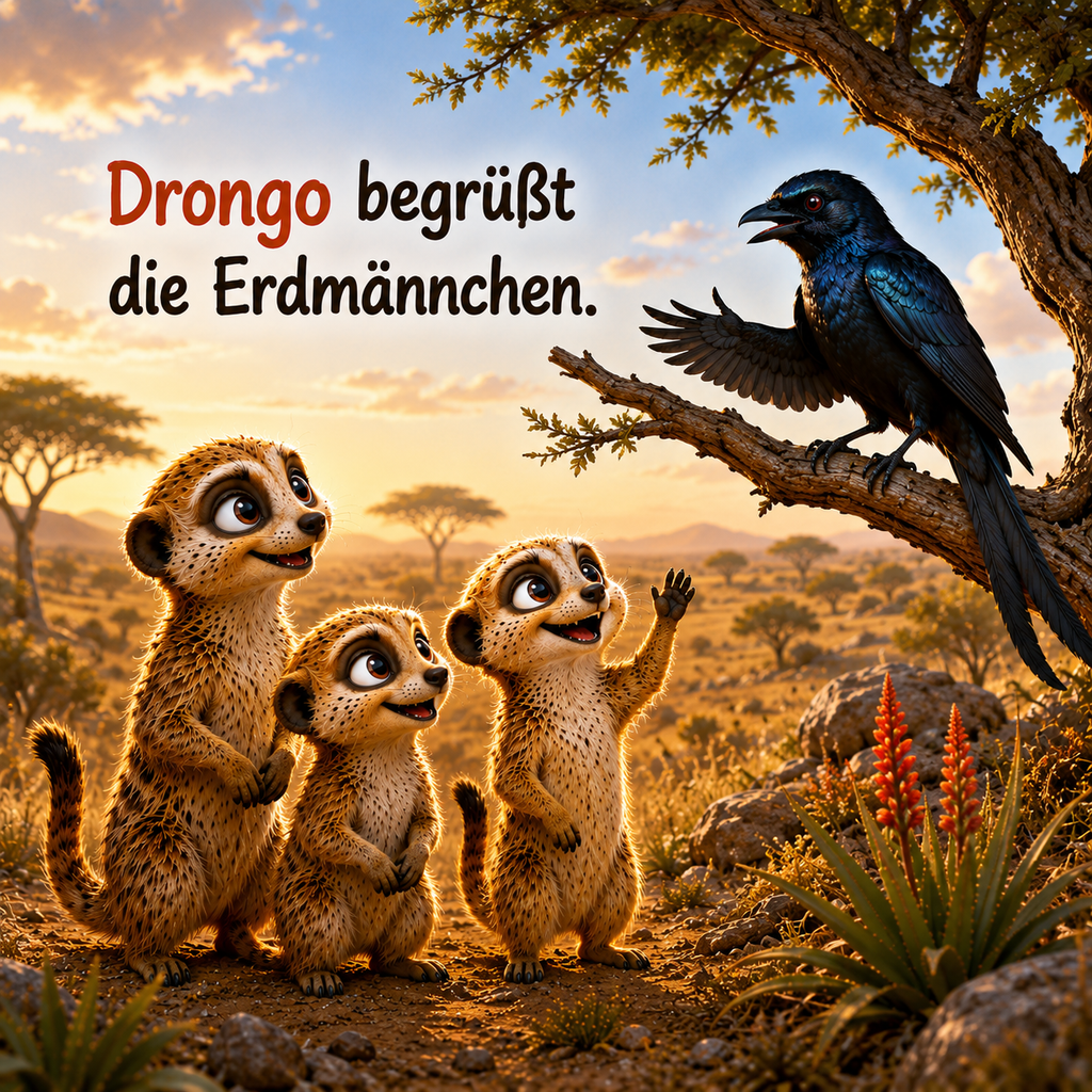 Drongo, die Erdmännchen und das große Wüstengeheimnis