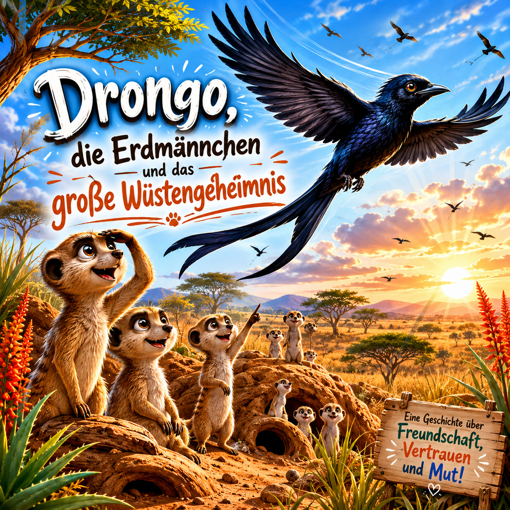 Drongo, die Erdmännchen und das große Wüstengeheimnis