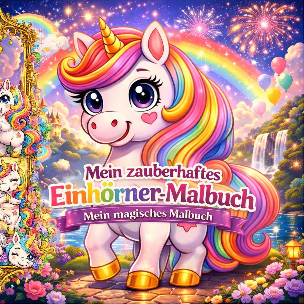 Mein zauberhaftes Einhörner-Malbuch - Mein magisches Malbuch