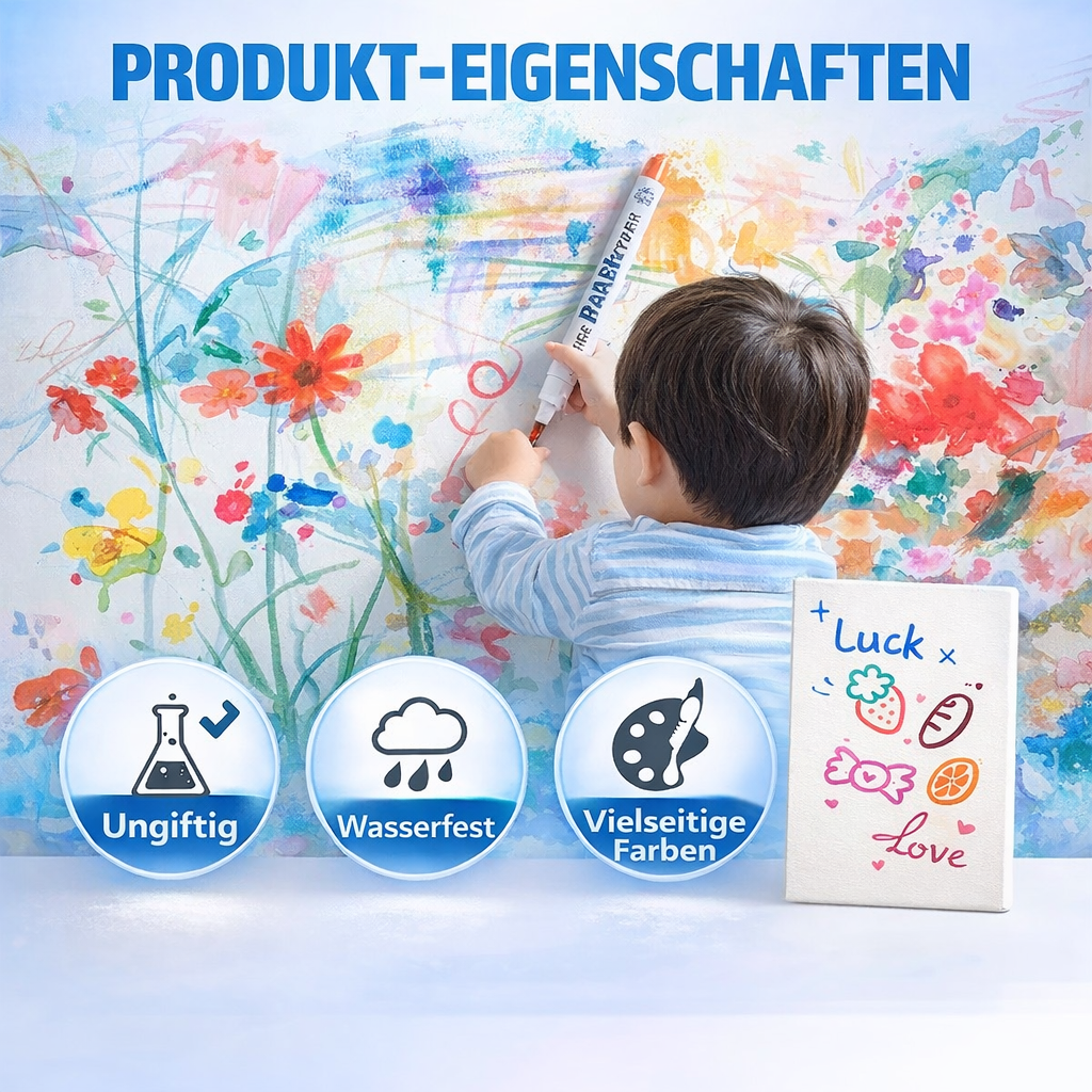 Lackstifte Set – Wasserfeste Farben für kreativen Malspaß