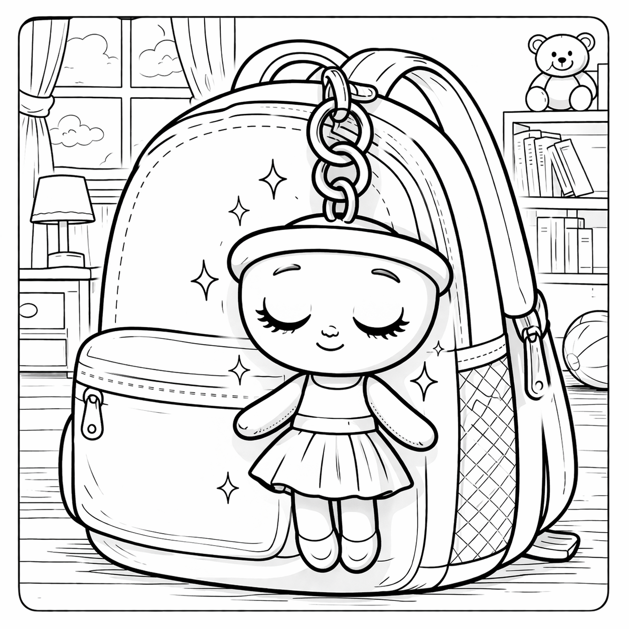 Marsi – Die kleine Rucksack-Freundin - Ein Malbuch-Abenteuer für Kinder