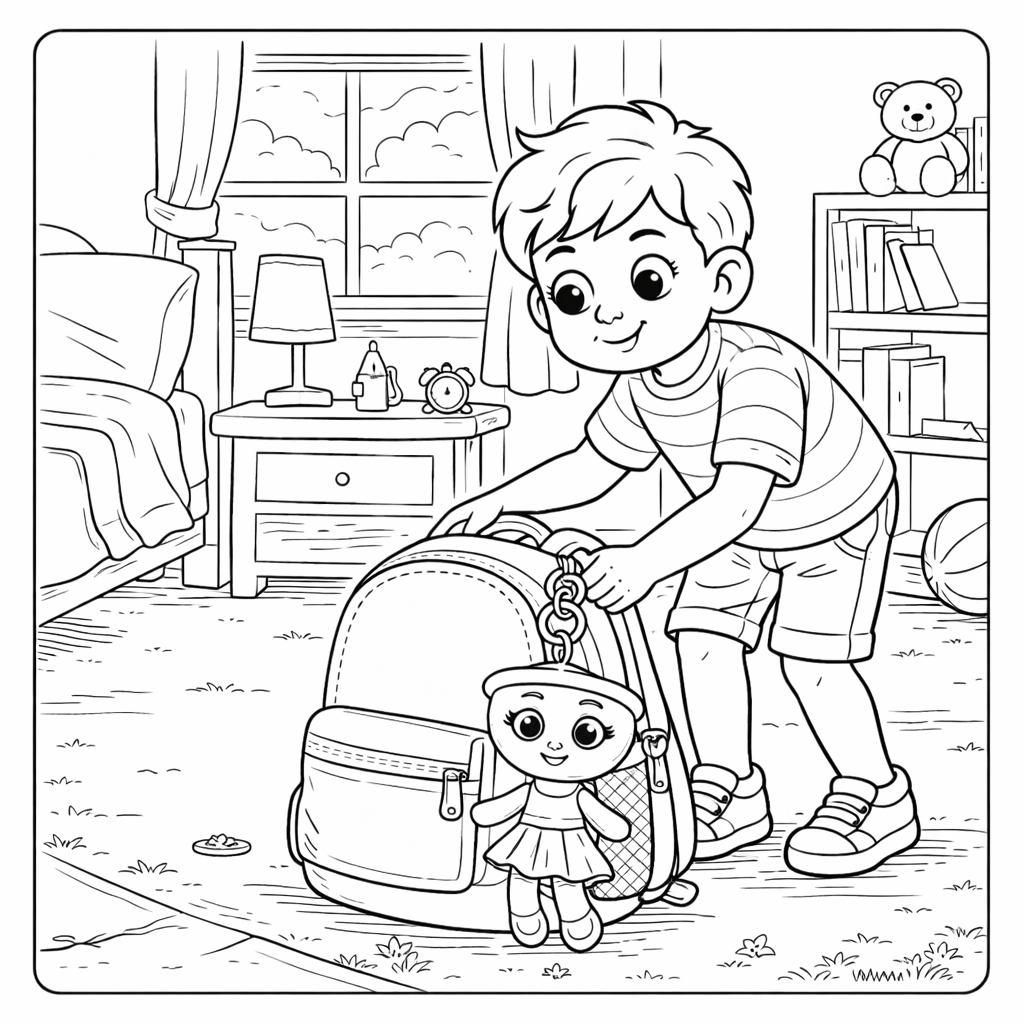 Marsi – Die kleine Rucksack-Freundin - Ein Malbuch-Abenteuer für Kinder