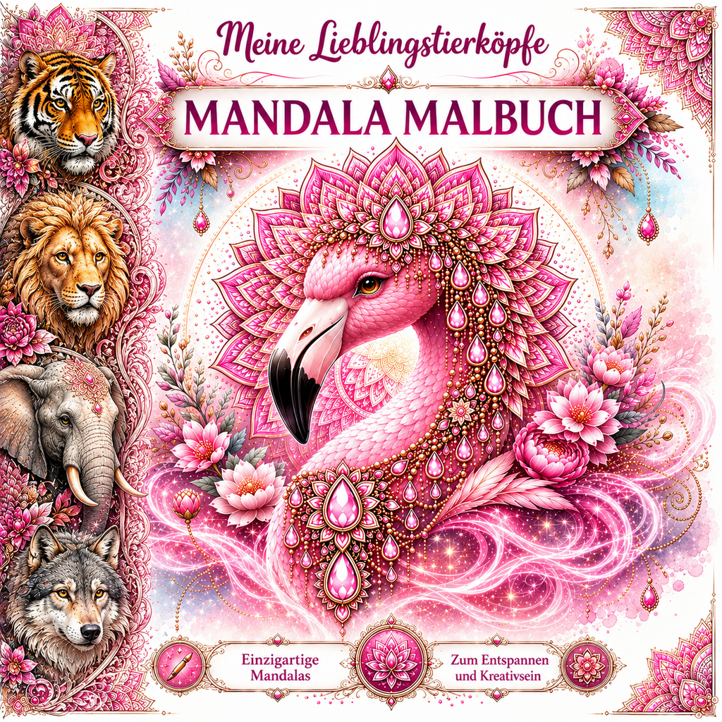 Mein Lieblingstiere Mandala Malbuch