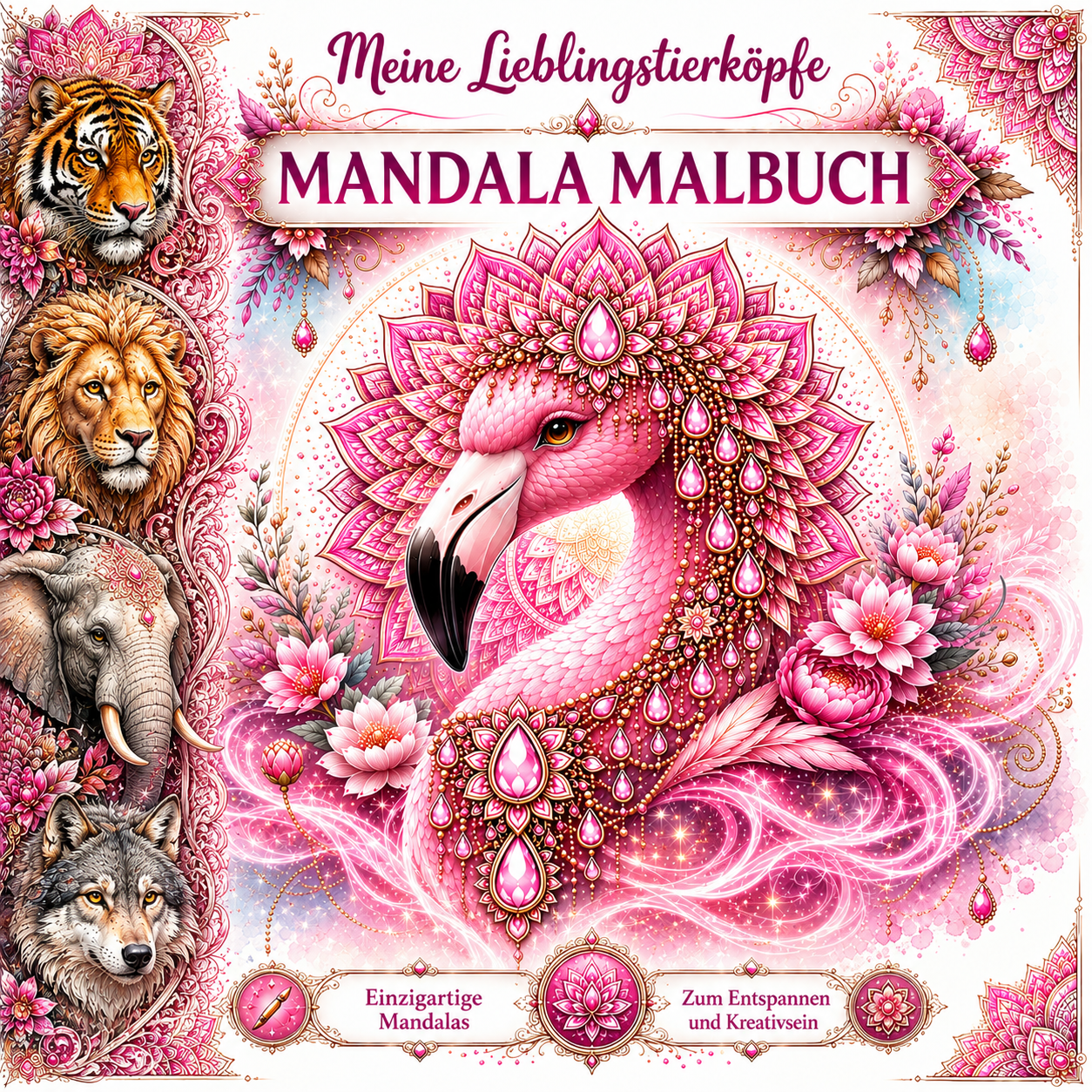 Mein Lieblingstiere Mandala Malbuch