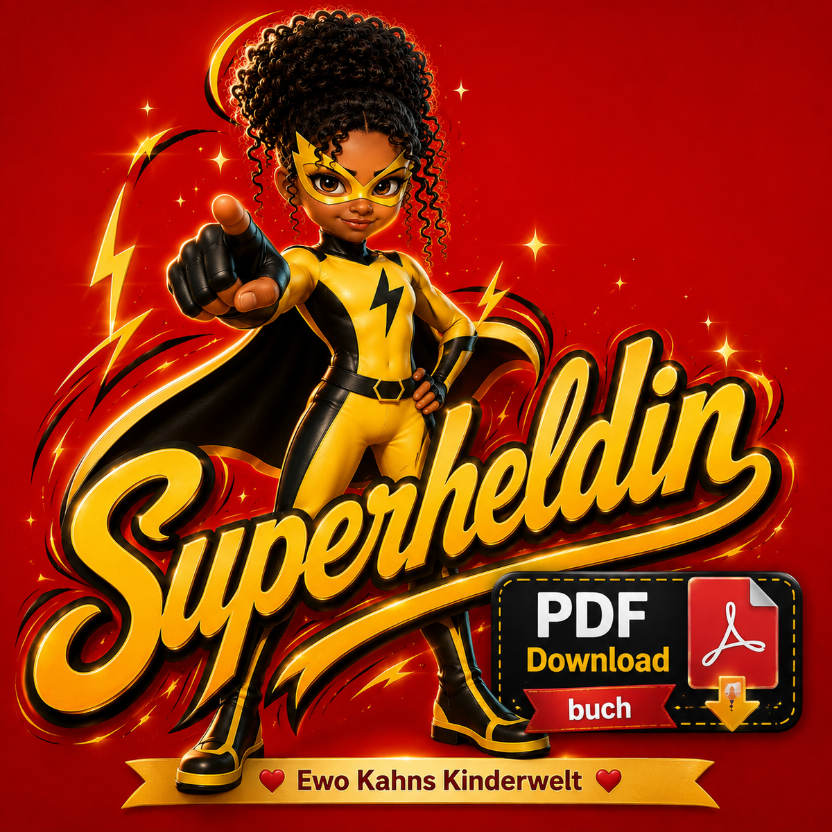 Superheldin – PDF-Download-Buch mit 30 spannenden Ausmalseiten voller Action, Abenteuer und mutiger Heldinnen für Kinder ab 6 Jahren