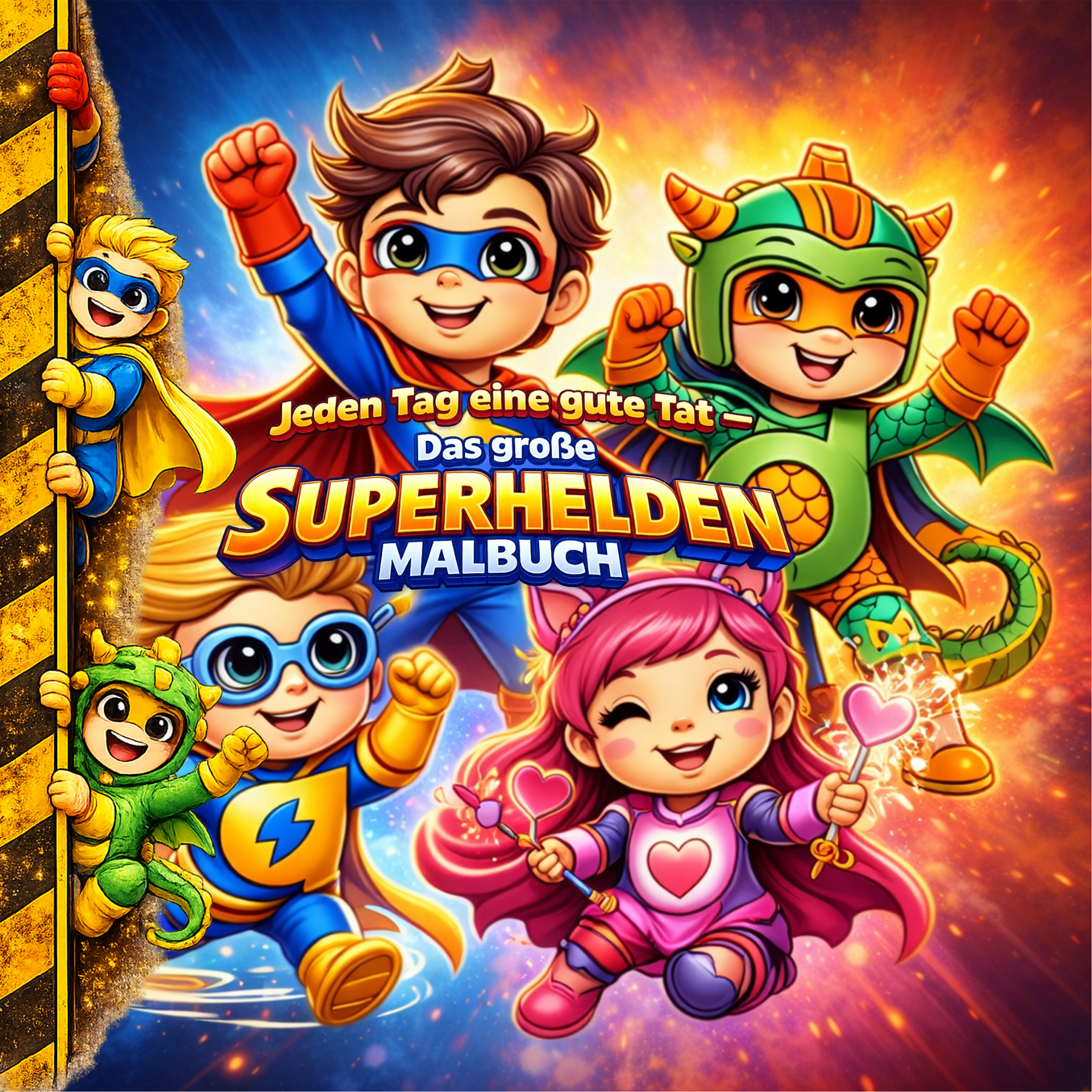 Superhelden-Malbuch – Jeden Tag eine gute Tat