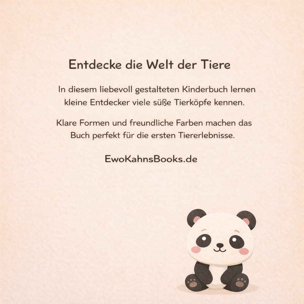 Mein erstes Tierbuch für Kinder – 30 süße Tierköpfe in bunten Farben | Für kleine Entdecker ab 2 Jahren