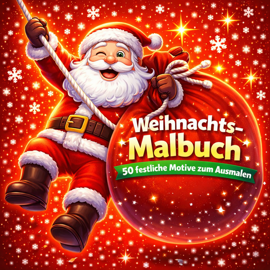 Weihnachtsmalbuch für Kinder 50 festliche Motive zum Ausmalen