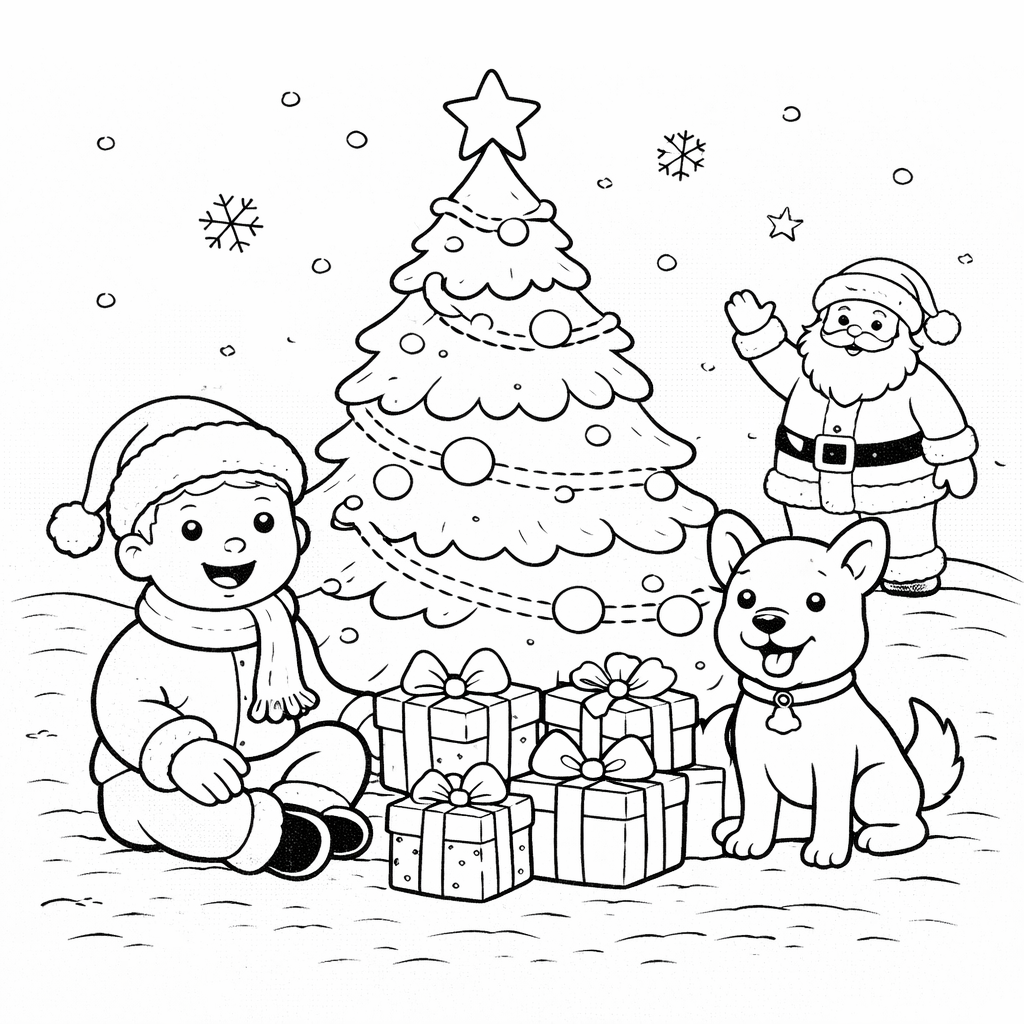 Weihnachtsmalbuch für Kinder 50 festliche Motive zum Ausmalen